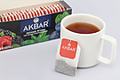 Чай черный «Акбар» лесные ягоды, 25 пакетиков