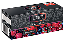 Чай чёрный с лесными ягодами, 25 пакетиков «ETRE», 50 г
