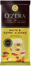 «OZera», шоколад White and Extra Almond, 90 г «OZera», шоколад White and Extra Almond, 90 г