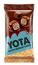 Драже «Yota» вафельный кубик в молочно-шоколадной глазури, 40 г
