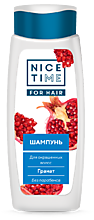 Шампунь «Nice Time» Гранат для окрашенных волос, 400 мл