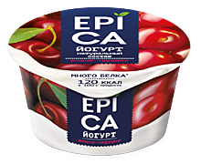 Йогурт 4.8% «Epica» вишня-черешня, 130 г