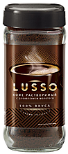 Кофе растворимый с добавлением молотого «LUSSO», 95 г