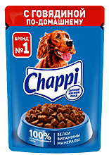 Корм для собак влажный «Chappi» Говядина по-домашнему, 85 г