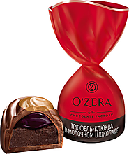 «OZera», конфеты трюфель - клюква в молочном шоколаде (упаковка 0,5 кг)