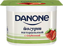 Йогурт 2.9% «Danone» с клубникой, 110 г