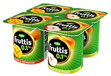 Йогурт 0,1% 0.1% «Fruttis» Легкий абрикос-манго/яблоко-груша, 110 г