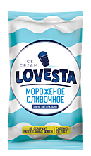 Мороженое «Lovesta» пломбир ванильный в вафельном стаканчике, 70 г
