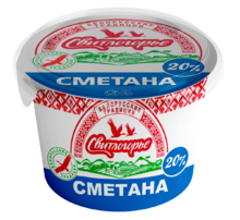 Сметана 20% «Свитлогорье», 380 г Сметана 20% «Свитлогорье», 380 г