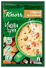 Суп грибной «Knorr Чашка супа» с сухариками, 15 г