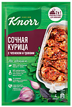 Смесь приправ «Knorr На второе» Сочная курица с чесноком и травами, 27 г