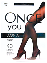 Колготки женские «Once You» Agnia 40 den, nero, размер 2