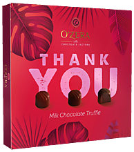Шоколадные конфеты «O'Zera» «Thank You» трюфель в молочном шоколаде, 140 г