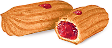 Печенье «Мини-эклеры с малиновой начинкой» (коробка 2 кг)