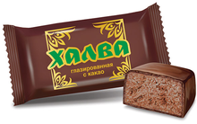 Халва глазированная с какао (коробка 2,5 кг) Халва глазированная с какао (коробка 2,5 кг)