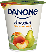 Йогурт 2.8% «Danone» Персик-груша, 260 г