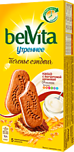 Печенье «Belvita Утреннее» со злаками, какао и йогуртовой начинкой, 253 г