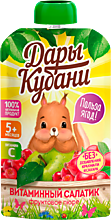 Пюре фруктово-ягодное «Дары Кубани» Витаминный салатик, 90 г