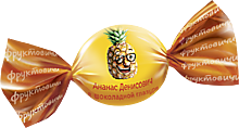 Конфеты «Фруктовичи» «Ананас Денисович» в темной шоколадной глазури