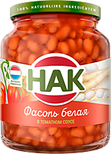 Фасоль белая «HAK» в томатном соусе, 370 мл