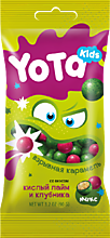 Драже «Yota» Хрустящий шарик со взрывной карамелью Кислый лайм/клубника, 50 г