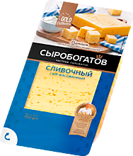 Сыр 50% «Сыробогатов» Сливочный, в нарезке, 125 г