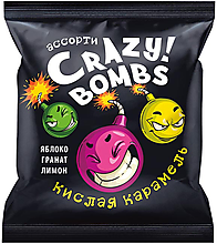 Карамель кислая  Crazy bombs!, 90 г