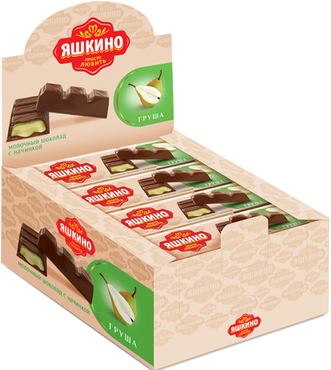 «Яшкино», шоколадный батончик с начинкой со вкусом груши, 50 г «Яшкино», шоколадный батончик с начинкой со вкусом груши, 50 г