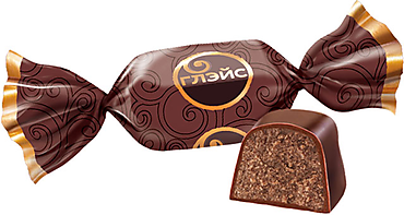 Конфета «Глэйс» с шоколадным вкусом. (упаковка 1 кг)