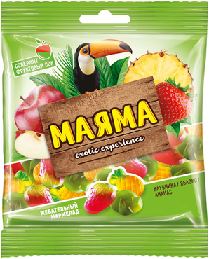 «Маяма», мармелад жевательный в форме ягод и фруктов, 70 г «Маяма», мармелад жевательный в форме ягод и фруктов, 70 г