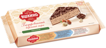 «Яшкино», торт вафельный с орехом, глазированный, 250 г «Яшкино», торт вафельный с орехом, глазированный, 250 г
