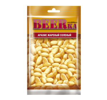 «Beerka», арахис жареный, солёный, 90 г «Beerka», арахис жареный, солёный, 90 г