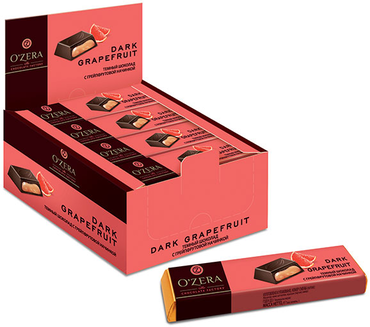 «OZera», шоколадный батончик Dark Grapefruit, 50 г «OZera», шоколадный батончик Dark Grapefruit, 50 г