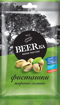 «Beerka», фисташки жареные, солёные, 80 г «Beerka», фисташки жареные, солёные, 80 г