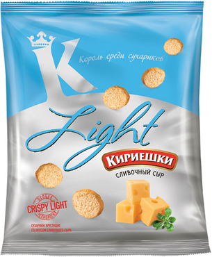 «Кириешки Light», сухарики со вкусом сливочного сыра, 33 г «Кириешки Light», сухарики со вкусом сливочного сыра, 33 г