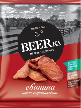 «Beerka», мясной снек сырокопчёный, 40 г «Beerka», мясной снек сырокопчёный, 40 г
