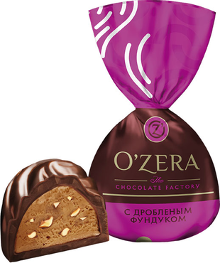 «OZera», конфеты с дробленым фундуком «OZera», конфеты с дробленым фундуком