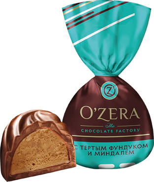 «OZera», конфеты с фундуком и миндалем «OZera», конфеты с фундуком и миндалем