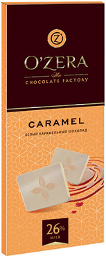 «OZera», шоколад белый карамельный Caramel, 90 г «OZera», шоколад белый карамельный Caramel, 90 г
