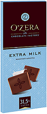 «OZera», шоколад молочный Extra milk, 90 г