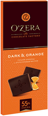 «OZera», шоколад горький с апельсиновым маслом Dark&Orange, 90 г «OZera», шоколад горький с апельсиновым маслом Dark&Orange, 90 г