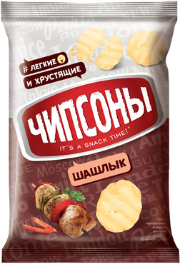 «Чипсоны», чипсоны со вкусом шашлыка, 70 г «Чипсоны», чипсоны со вкусом шашлыка, 70 г