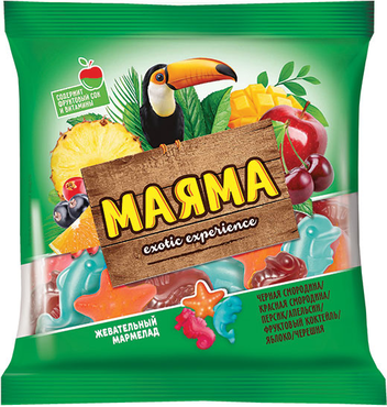 «Маяма», мармелад жевательный в форме обитателей подводного мира, 170 г «Маяма», мармелад жевательный в форме обитателей подводного мира, 170 г