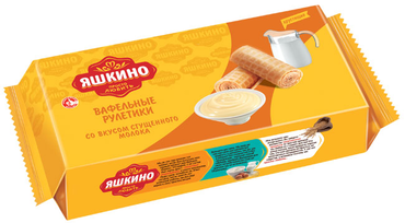 «Яшкино», рулетики вафельные со вкусом сгущённого молока, 320 г «Яшкино», рулетики вафельные со вкусом сгущённого молока, 320 г