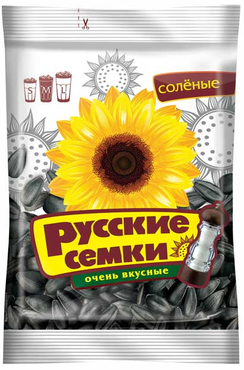 «Русские семечки», семечки отборные соленые, высший сорт, 100 г «Русские семечки», семечки отборные соленые, высший сорт, 100 г