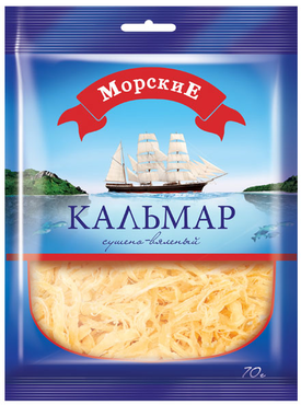 «МорскиЕ», кальмар сушёно-вяленый, 70 г «МорскиЕ», кальмар сушёно-вяленый, 70 г