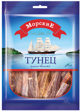 «МорскиЕ», тунец сушёно-вяленый, 36 г «МорскиЕ», тунец сушёно-вяленый, 36 г