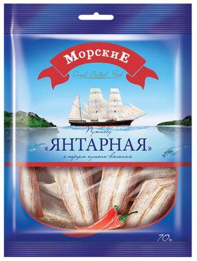 «МорскиЕ», путассу с перцем сушёно-вяленая, 70 г «МорскиЕ», путассу с перцем сушёно-вяленая, 70 г