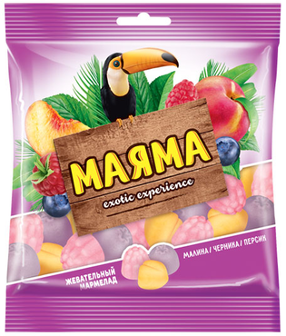 «Маяма», мармелад жевательный в форме ягод и фруктов, 70 г «Маяма», мармелад жевательный в форме ягод и фруктов, 70 г