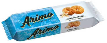 «Arimo», печенье «Ванильное кольцо», 180 г «Arimo», печенье «Ванильное кольцо», 180 г